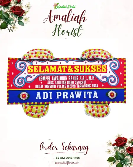 Papan Bunga Ucapan Selamat Petanang Ilir